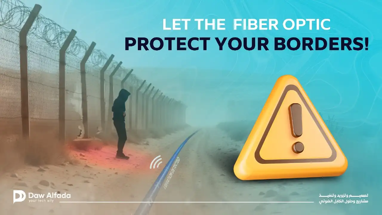 Fiber Optic Cable is used to protect the borders
